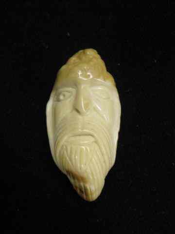 Appraisal: Carved Ivory Netsuke Bust of Bearded Man '' excellent