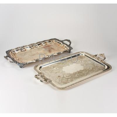 Appraisal: F B ROGERS SILVER CO ETC Two trays USA and