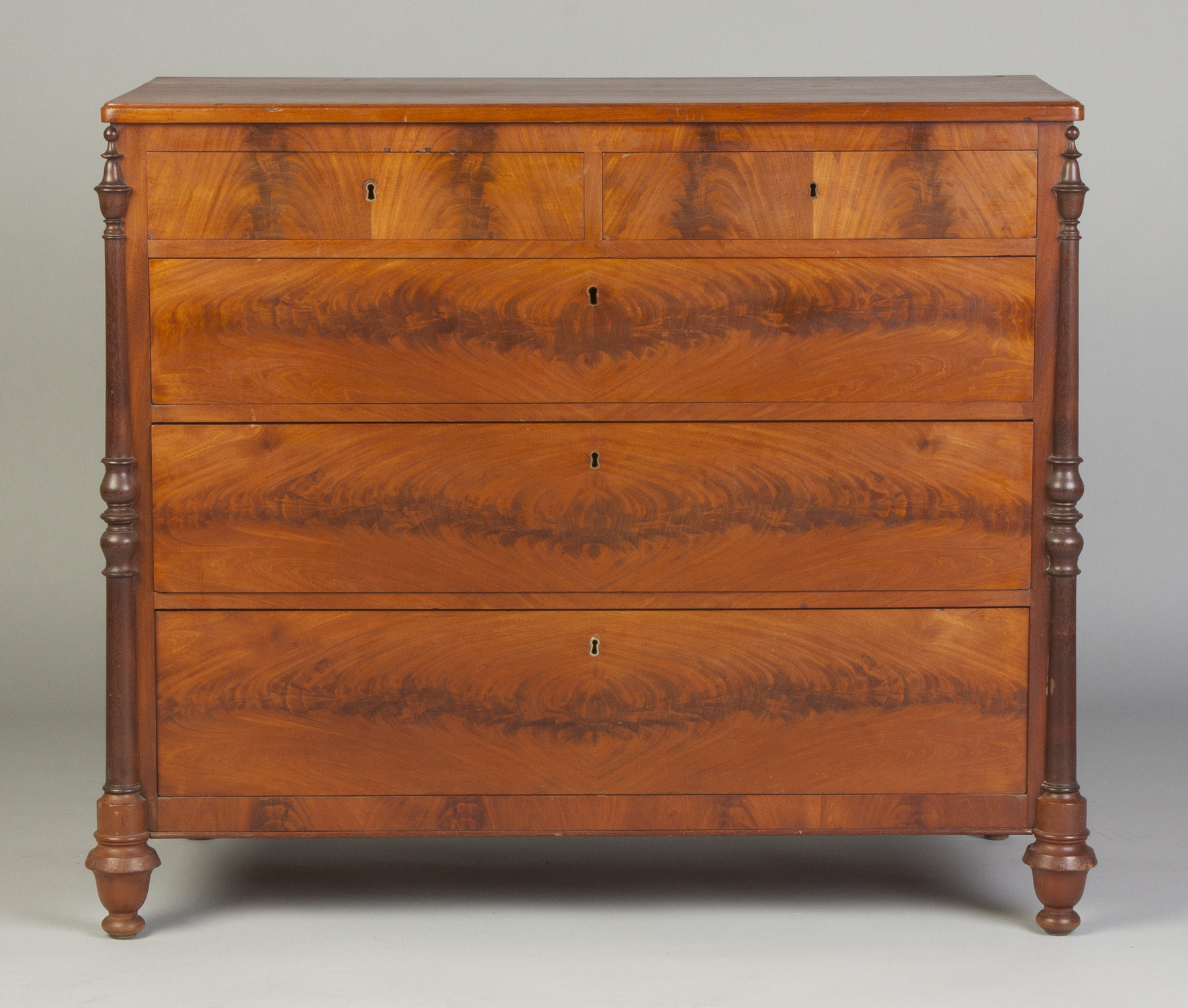 Appraisal: Victorian Five-Drawer Chest Cherry mahogany