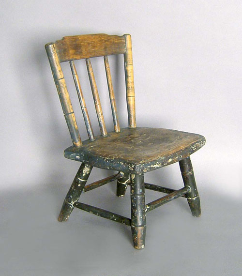 Appraisal: Pennsylvania windsor doll chair th c h