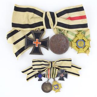 Appraisal: Collection of Saxon - Medals of Distinction on Grosgrain Ribbons