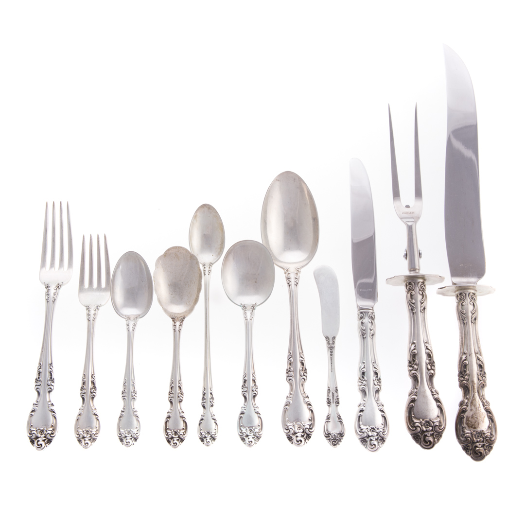 Appraisal: Gorham Melrose sterling -piece flatware comprising knives in L forks