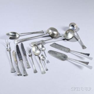 Appraisal: Austro-Hungarian Silver Flatware Service Budapest late th early th century