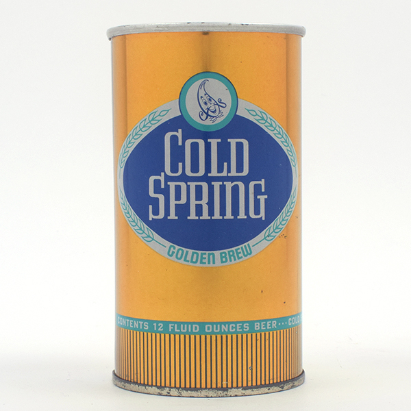 Appraisal: Cold Spring Beer Zip Top LIGHT BLUE - Reference USBC