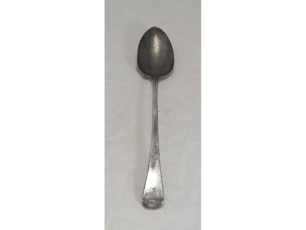 Appraisal: George III silver old English gravy spoon London approx oz