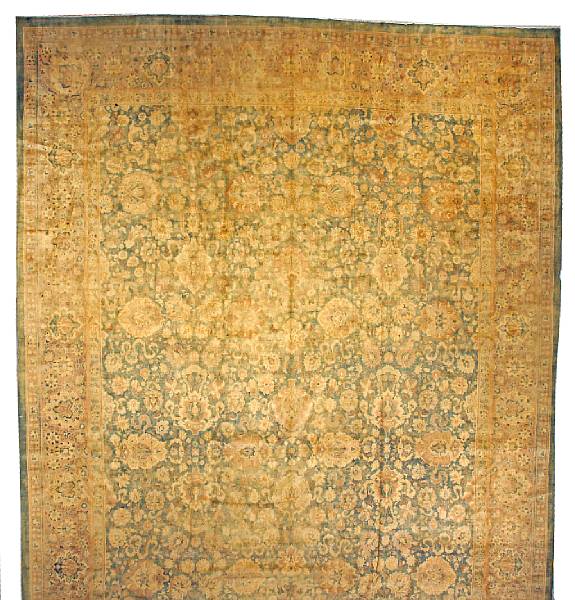 Appraisal: A Indo-Tabriz carpet India late th century size approximately ft