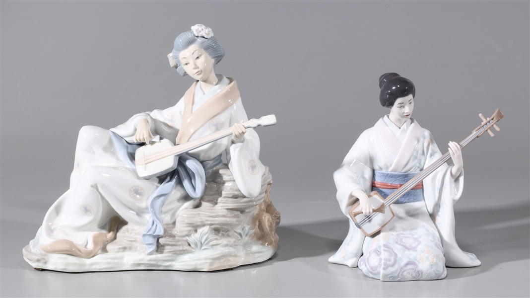 Appraisal: Two Lladro figures one Lladro Shamishen Player figure in original