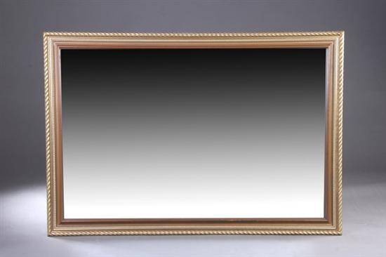 Appraisal: VICTORIAN STYLE WALL MIRROR th century gilt and gesso over