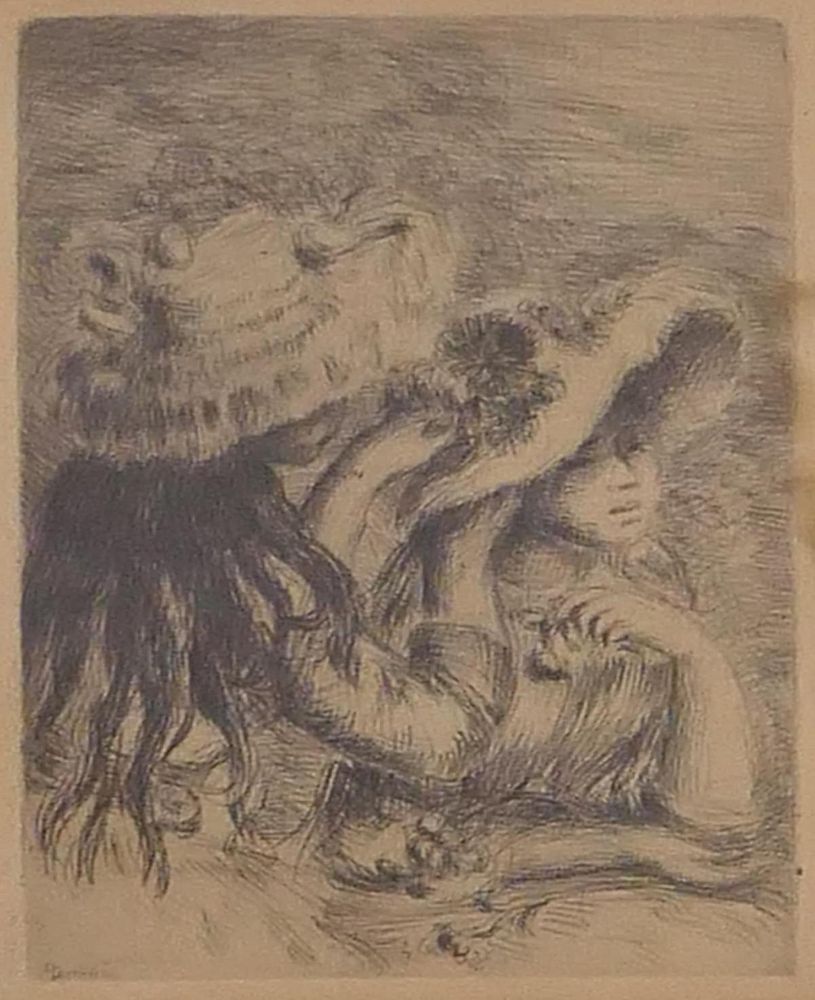 Appraisal: RENOIR FRANCE - CHAPEU EPINGLE ETCHING Pierre Auguste Renoir FRENCH