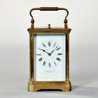 Appraisal: Petite Sonnerie Carriage Clock France c retailed by Frank Herschede