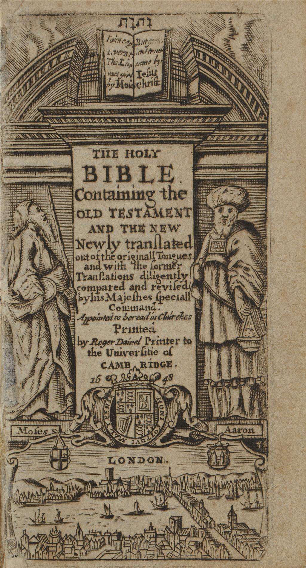 Appraisal: Holy Bible Cambridge The Holy Bible Cambridge printed by Roger