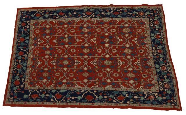 Appraisal: Hand-tied Persian Soumak rug approx ' l ' w