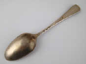 Appraisal: A George II silver Hanoverian tablespoon Jeremiah King London wt