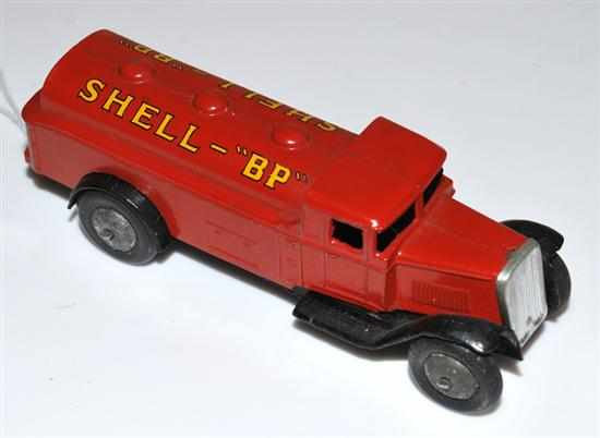 Appraisal: DINKY D PETROL WAGON ''SHELL- BP'' RED BODY BLACK CHASSIS