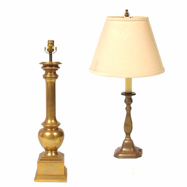 Appraisal: A group of four contemporary lamps height in