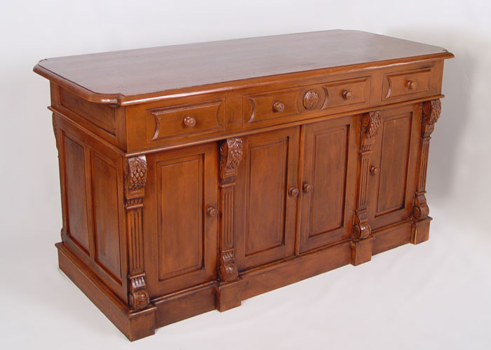 Appraisal: DECORATIVE KITCHEN ISLAND CABINET Newly constructed of reclaimed antique wood