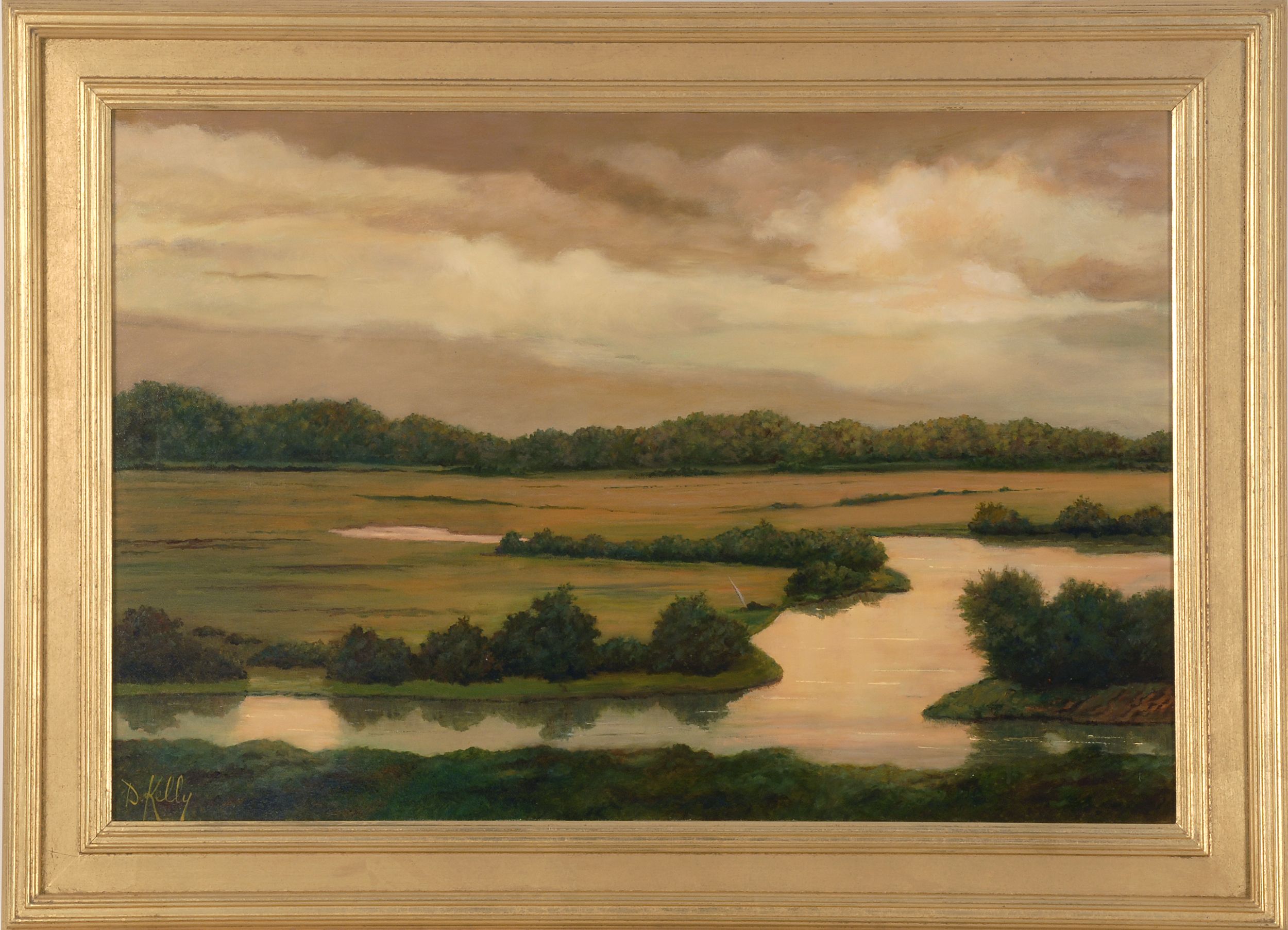 Appraisal: DENISE KELLYCape Cod ContemporaryMarsh Scene Signed lower left D Kelly