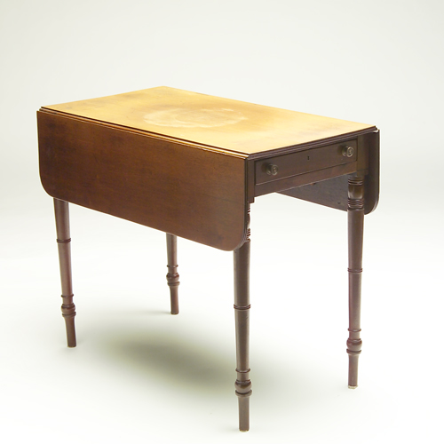 Appraisal: American th c Penbrook table with turned legs single drawer