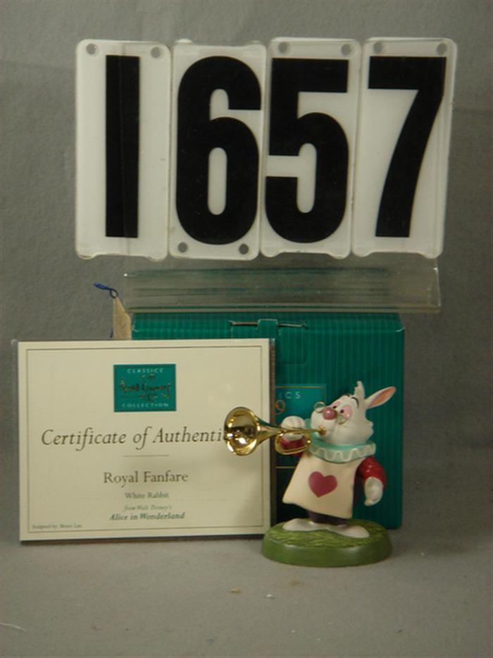 Appraisal: Walt Disney Collection Classics Royal Fanfare White Rabbit from Alice