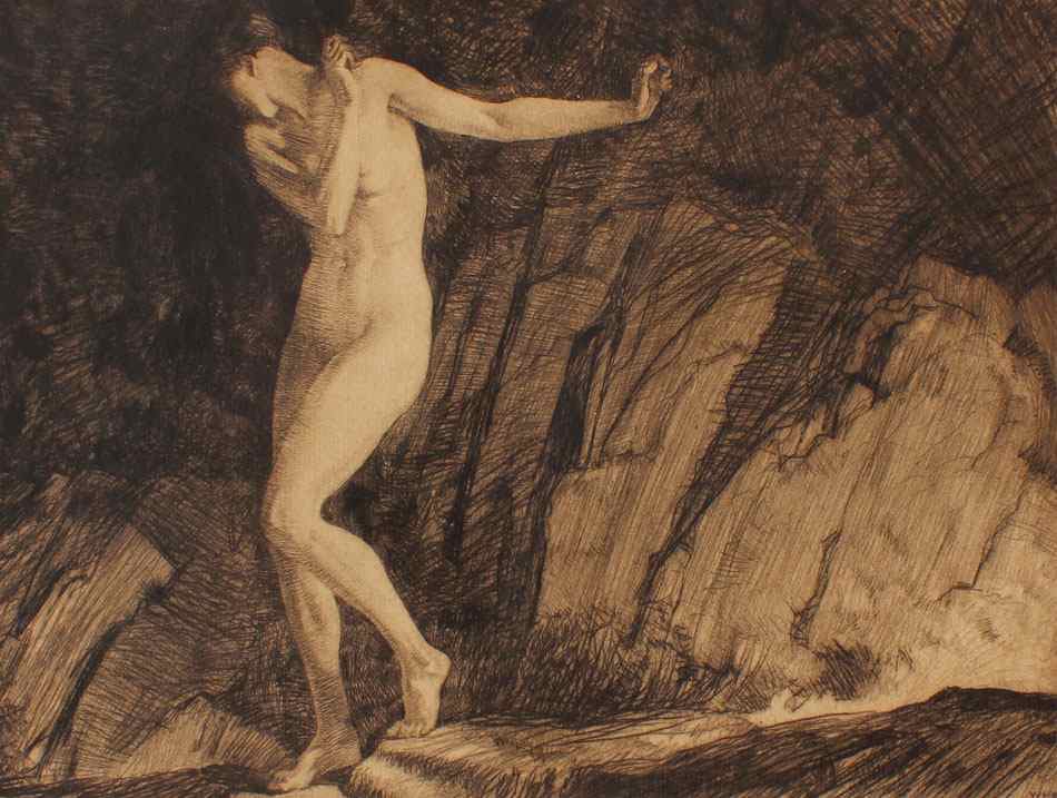 Appraisal: FLINT Sir William Russell Scottish - Eve'' Etching '' x