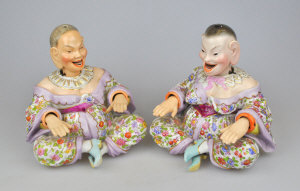 Appraisal: A pair of th century German porcelain figures of a