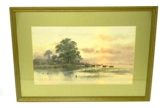 Appraisal: Basil Potter American th C watercolor on paper pastoral scene