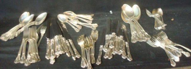 Appraisal: Sterling Over Pieces of Flatware with a Monogram From an