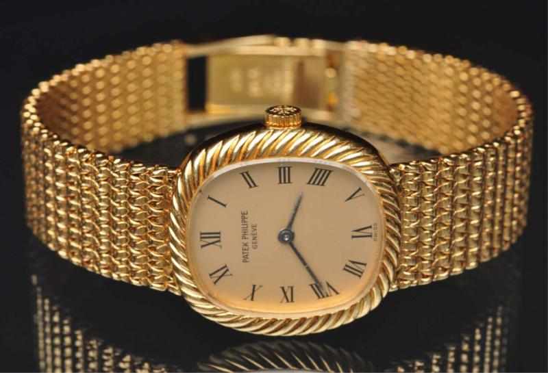 Appraisal: K Patek Philippe Ladies Wrist Watch With attached band jewel