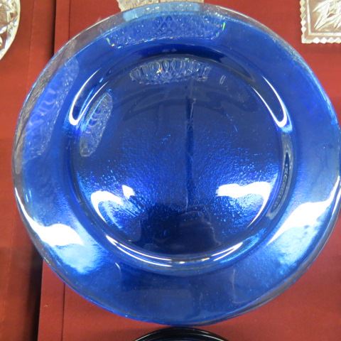 Appraisal: Cobalt Glass Dinner Plates excellent