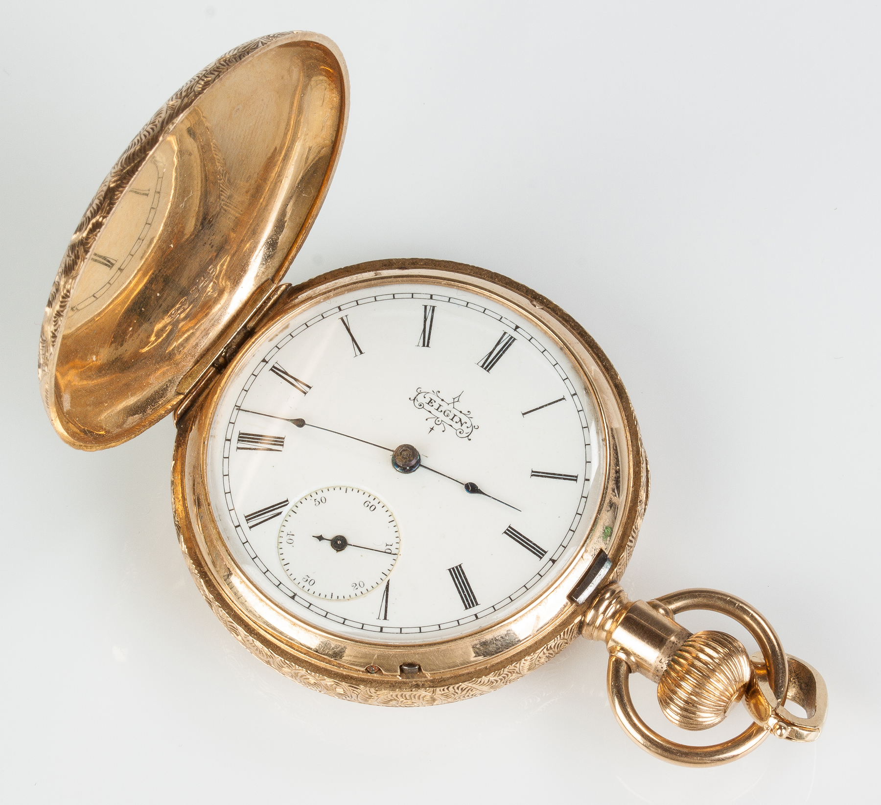 Appraisal: Elgin K Gold Pocket Watch Case Movement