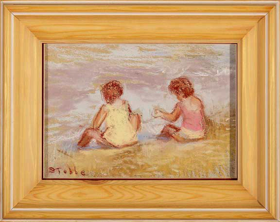 Appraisal: Marie Stobbe American New York - Two Girls on Beach