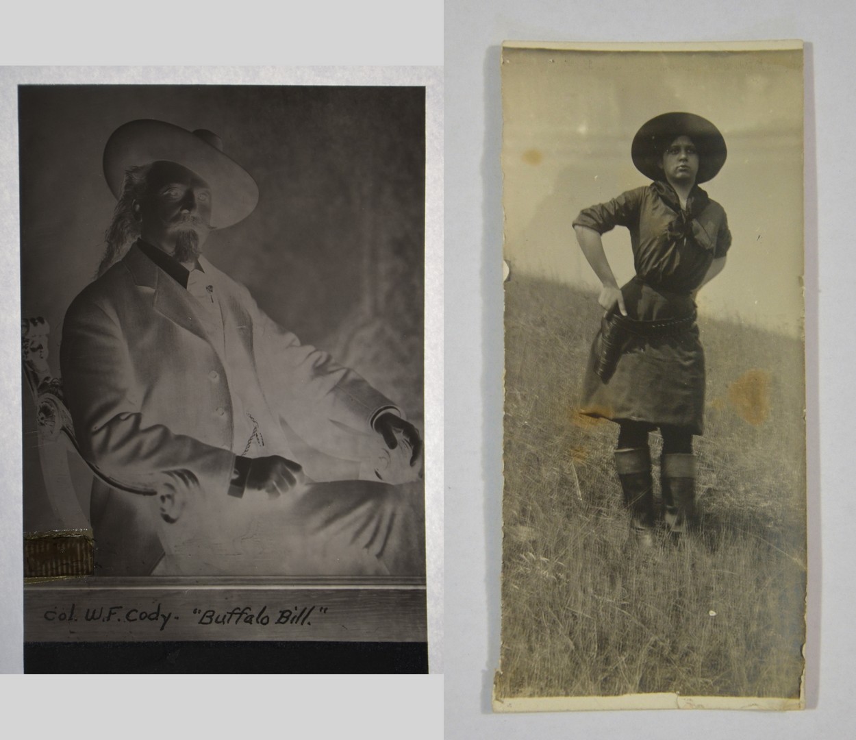 Appraisal: Early th Century Western photographs to include c Buffalo Bill