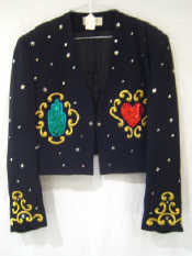 Appraisal: A beautifully made Ozbek little black jacket size M Sequined