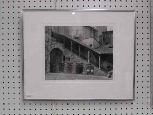 Appraisal: Bruce Barnbaum Photograph''The Bulletin Board Plaza Vecehis Bergamo Italy'' silver