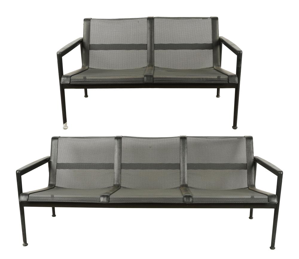 Appraisal: RICHARD SCHULTZ FOR KNOLL PATIO SOFA LOVE SEATeach with Richard