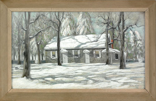 Appraisal: Barclay Lawrence Jacob Rubincam American - pastel winter landscape depicting