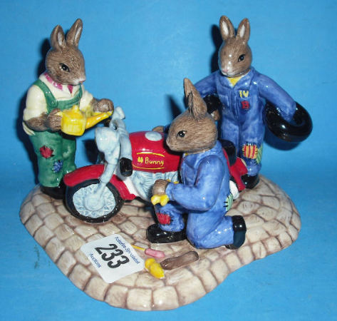 Appraisal: Royal Doulton Bunnykins Mechanics Tableau Ready to Ride DB Limited