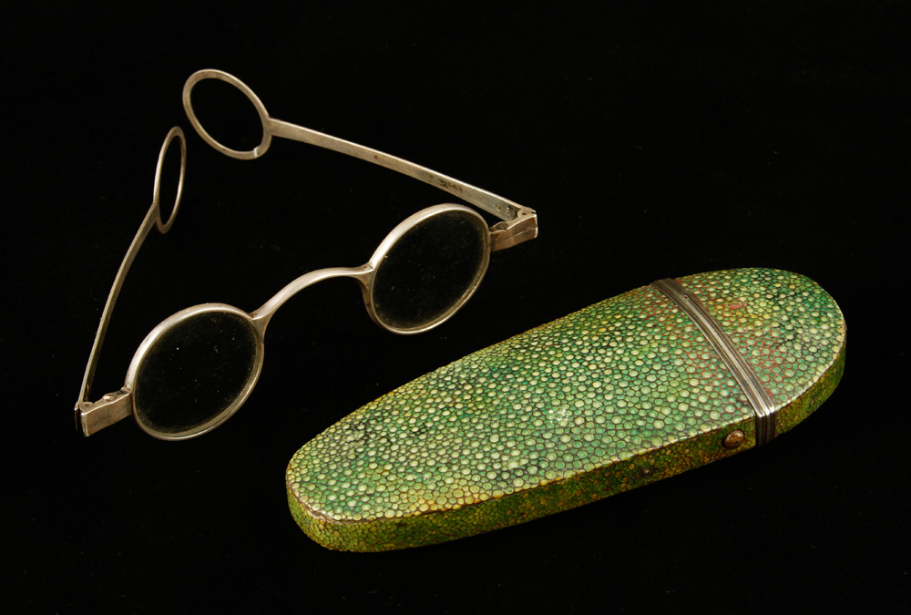 Appraisal: - th C English Sterling Eyeglasses th century English eyeglasses