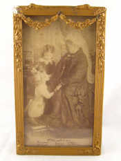 Appraisal: Period photograph laid on period gilt crested photographer's card On