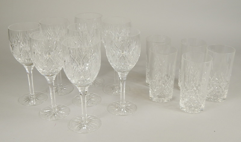 Appraisal: Various crystal drinking glasses comprising cylindrical glass and wine glasses