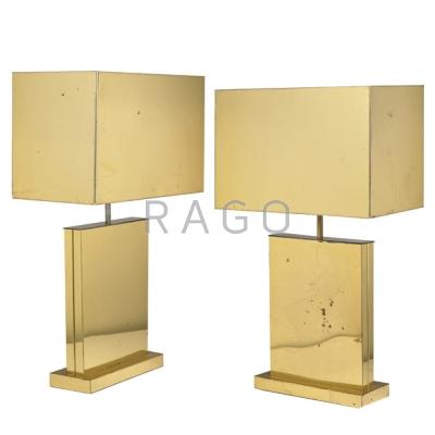 Appraisal: C JERE ARTISAN HOUSE Pair of brass table lamps Los