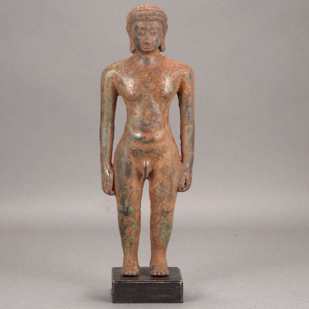 Appraisal: Indian Bronze Buddha Jain th th century In a standing