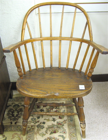 Appraisal: TWO WINDSOR OAK AND ELM ARMCHAIRS English early th century