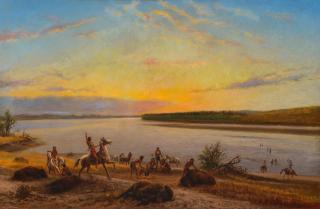 Appraisal: WILLIAM DE LA MONTAGNE CARY - After the Buffalo Hunt