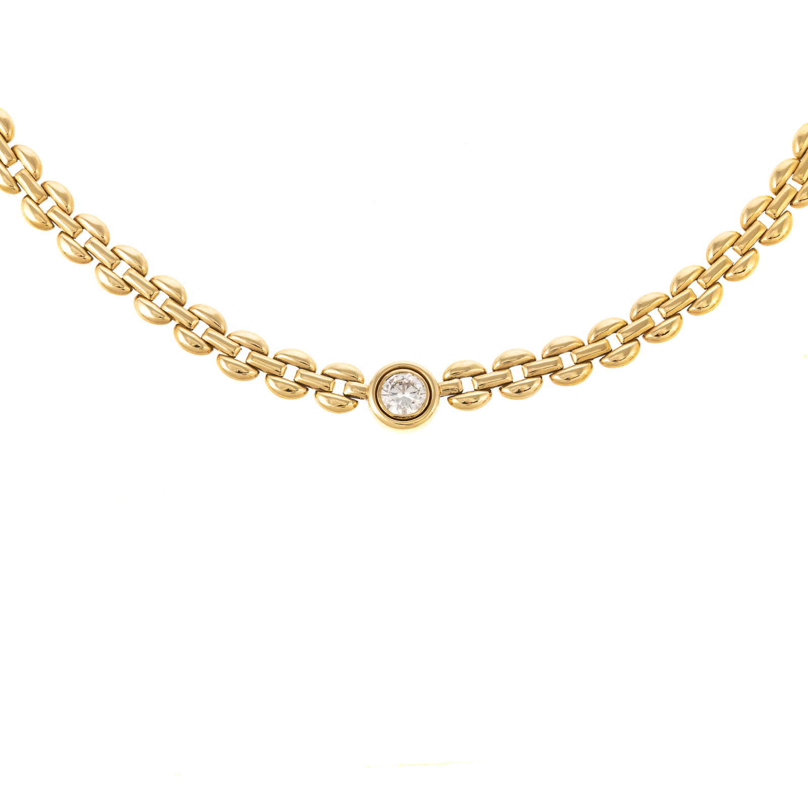 Appraisal: A CT DIAMOND NECKLACE IN K YELLOW GOLD K yellow