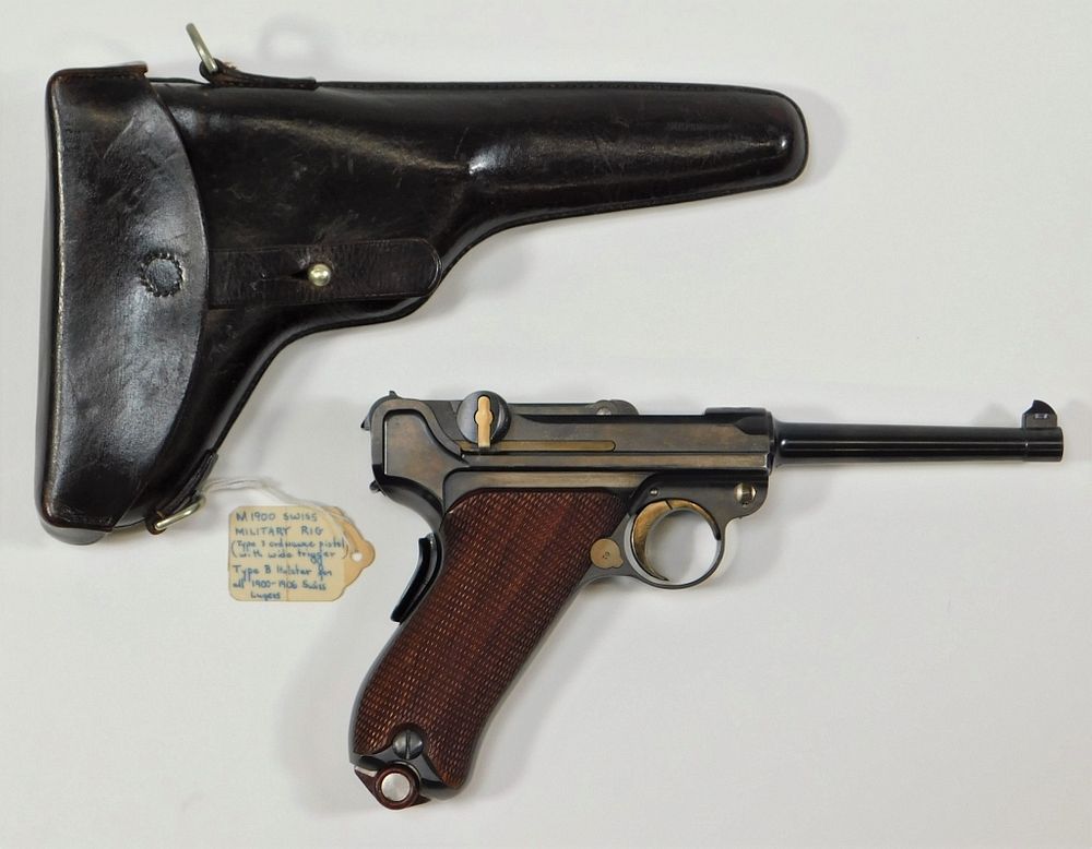 Appraisal: DWM Model Swiss Luger and Holster C caliber serial number