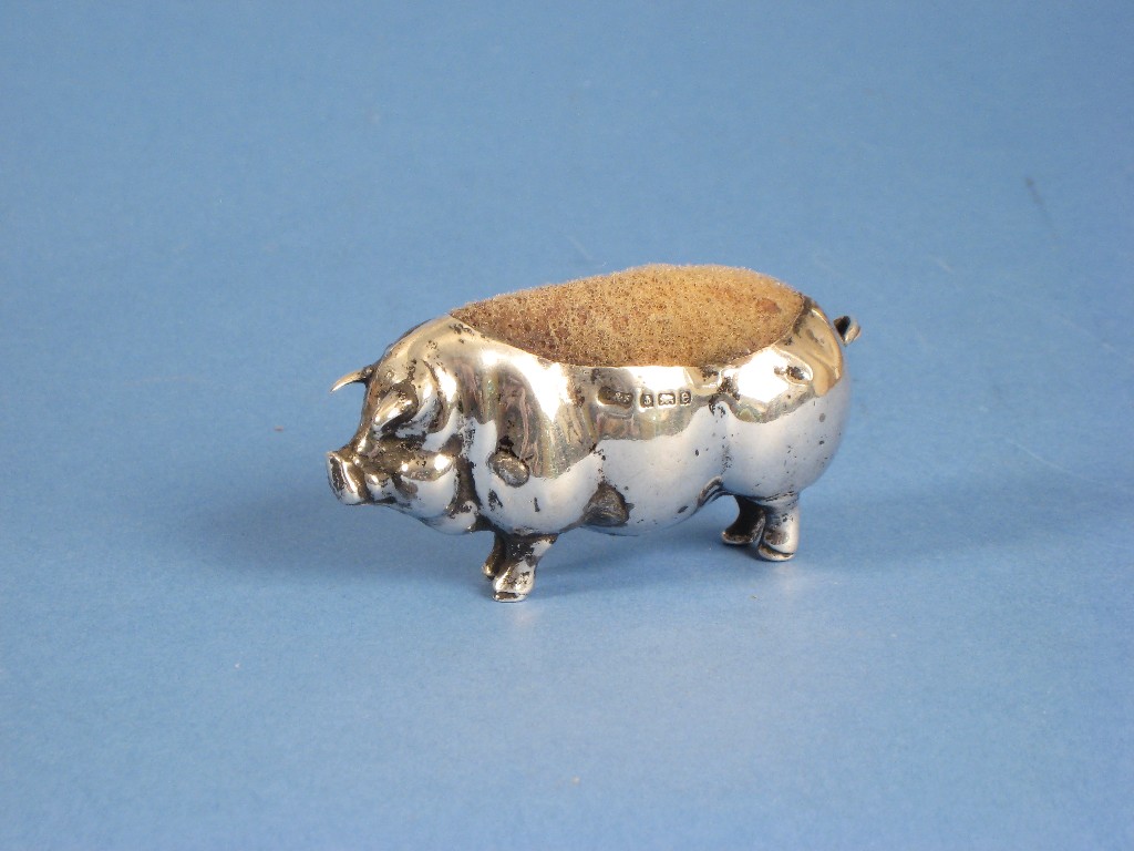 Appraisal: An Edward VII Pin Cushion in the form of a