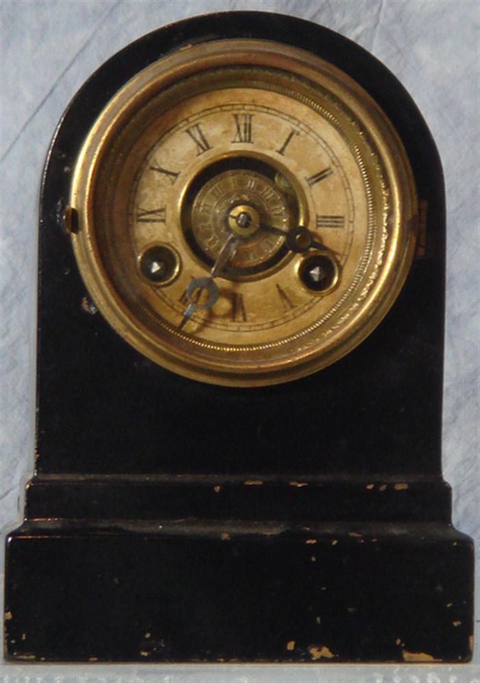 Appraisal: Terry Clock Co iron case alarm clock running h Estimate