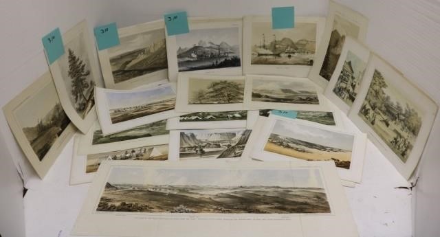 Appraisal: MID- TH C ENGRAVINGS AND LITHOGRAPHS RELATEDTO EXPLORATION RAILROADS COLORADO