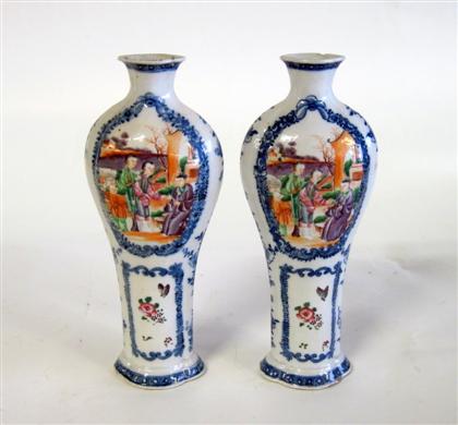 Appraisal: Pair of Chinese export porcelain vasesH in